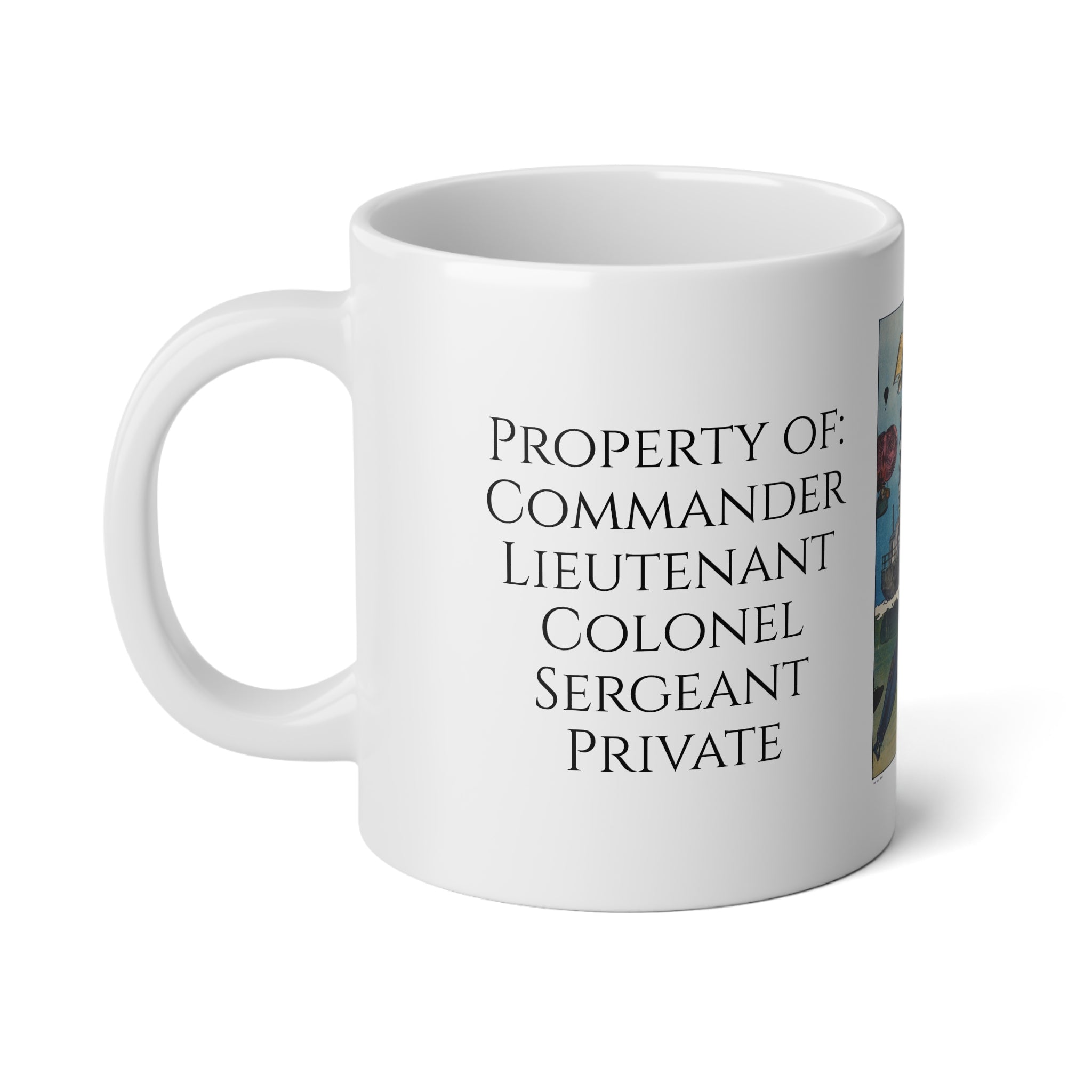 Global Betterment Mug — Vintage Nautical Warfare Illustration Coffee Cup