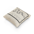 Gadsen Flag Woven Pillow - 'Join or Die' Colonial Snake Decorative Throw Pillow