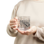 Dry Dock Days — Vintage Shipyard Sketch 10oz Glass Coffee Mug