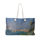 Dubrovnik Art Weekender Bag — Vintage Seaside Travel Tote