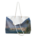 Dubrovnik Art Weekender Bag — Vintage Seaside Travel Tote
