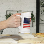 Pure Americana Beer Stein – Vintage US Navy Patriotic Ceramic Stein