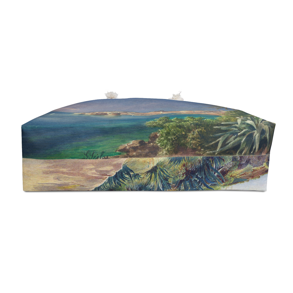 Dubrovnik Art Weekender Bag — Vintage Seaside Travel Tote