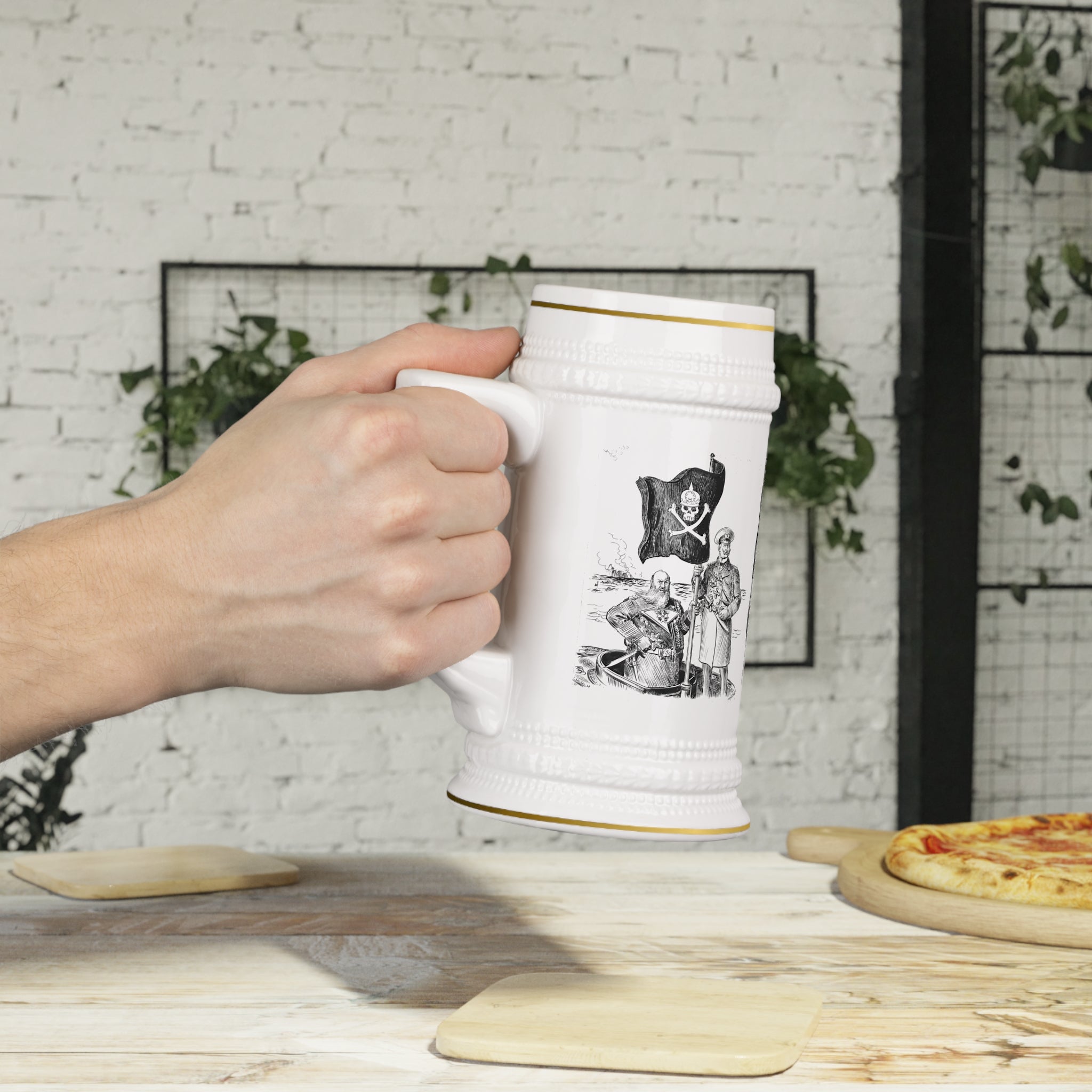 Terror Of The Waves Beer Stein