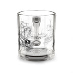 Dry Dock Days — Vintage Shipyard Sketch 10oz Glass Coffee Mug