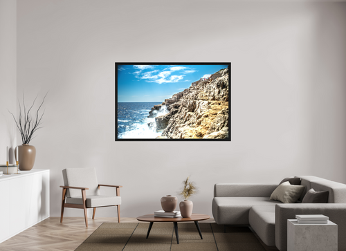 64.6 x 43″, Framed Canvas Print Cave Of Odysseus On Mljet