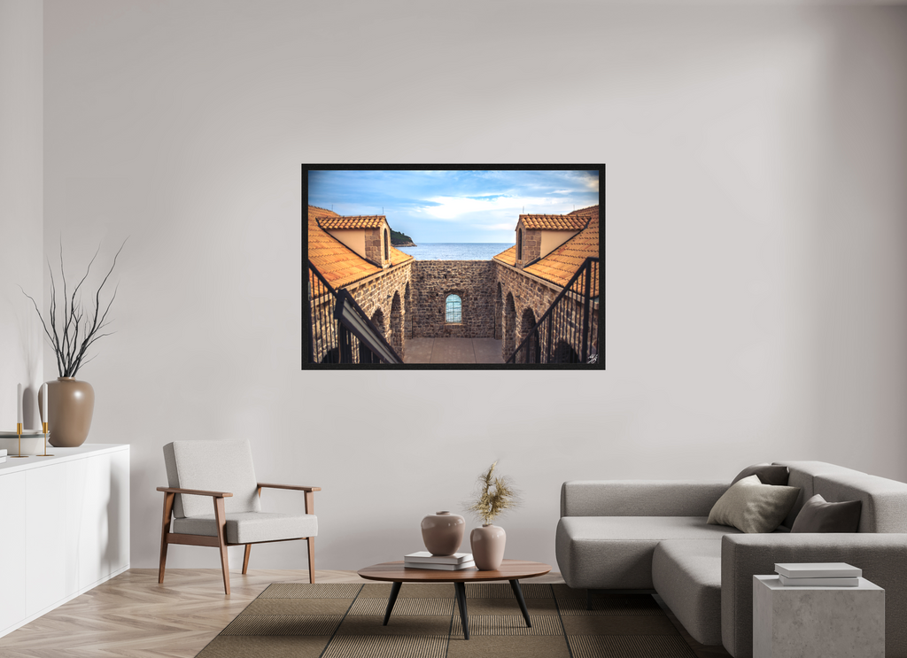 64.6 x 43″, Framed Canvas Print Lazareto, Dubrovnik