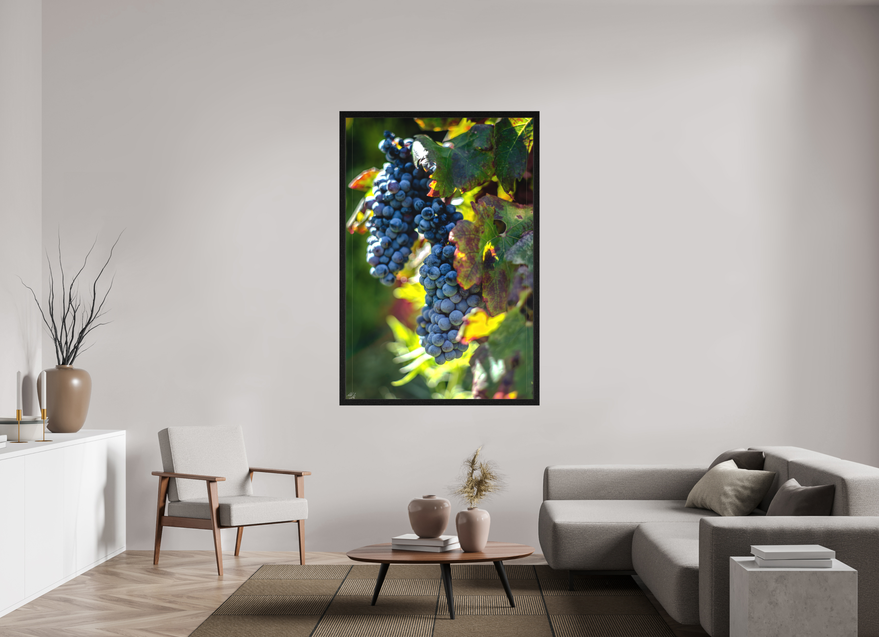 43 x 64.6″, Framed Canvas Print Little Blue - Plavac Mali