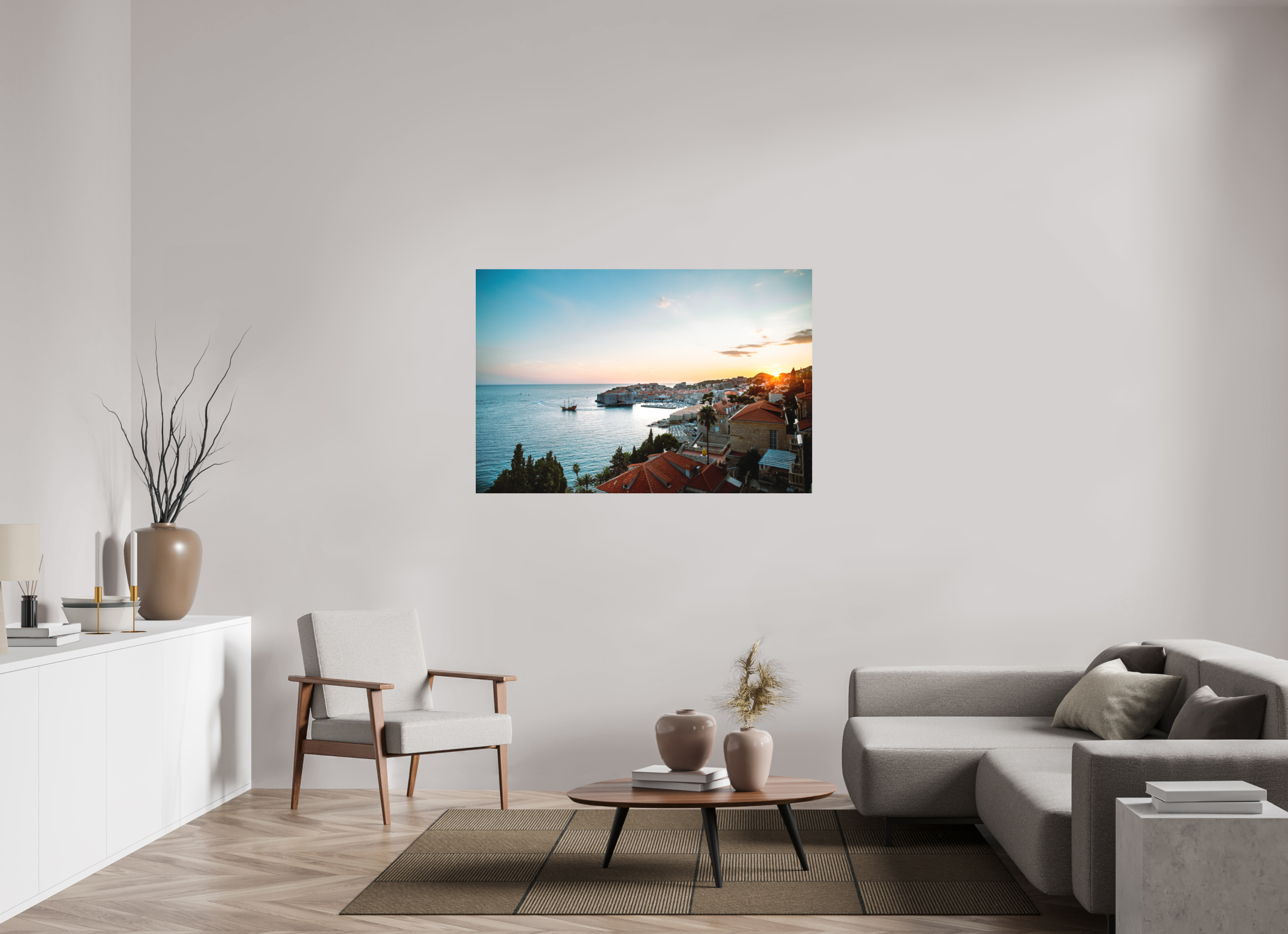 54 x 36″, Aluminum Prints 1 Dubrovnik, City On The Cliffs