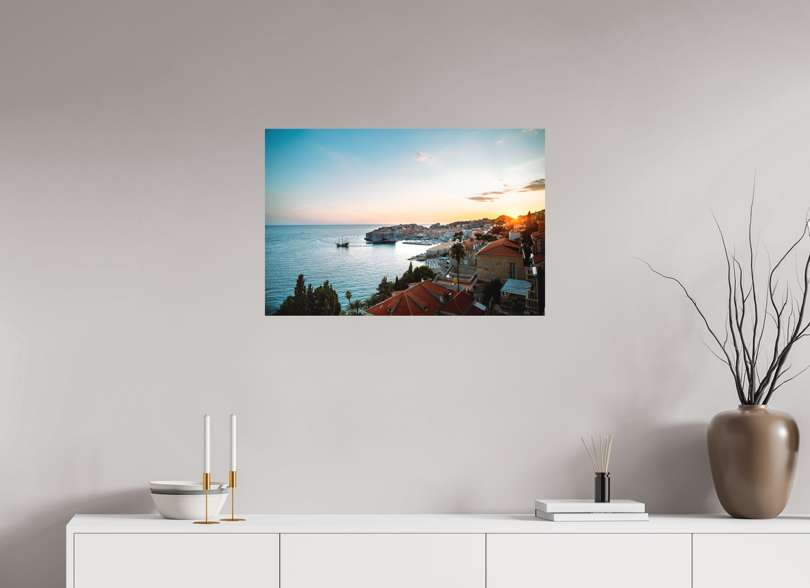 30 x 20″, Aluminum Prints 1 Dubrovnik, City On The Cliffs